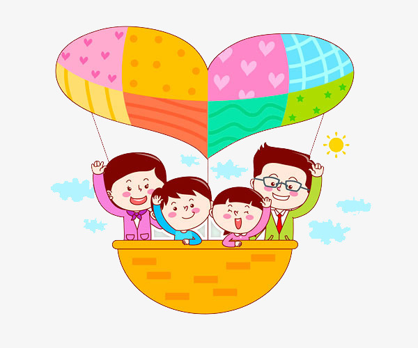 一家四口免抠