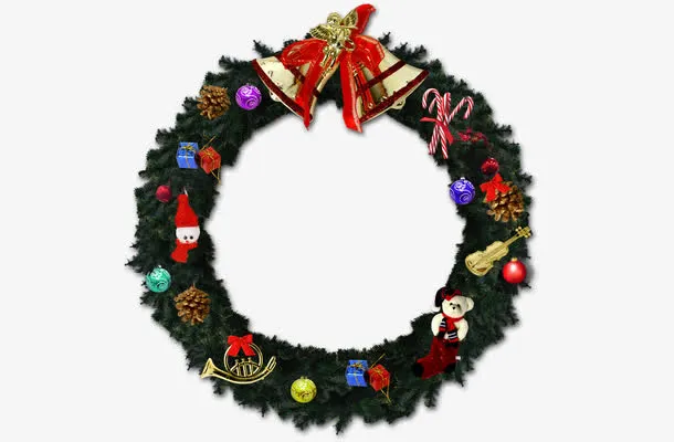 圣诞浪漫铃铛圈免抠
