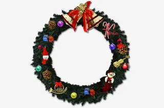 圣诞浪漫铃铛圈免抠