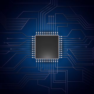 卡通芯片科技电路质感背景素材高清