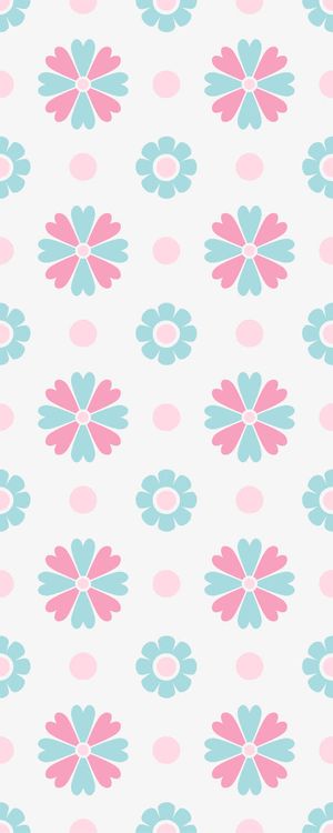 简单多彩花朵底纹免抠