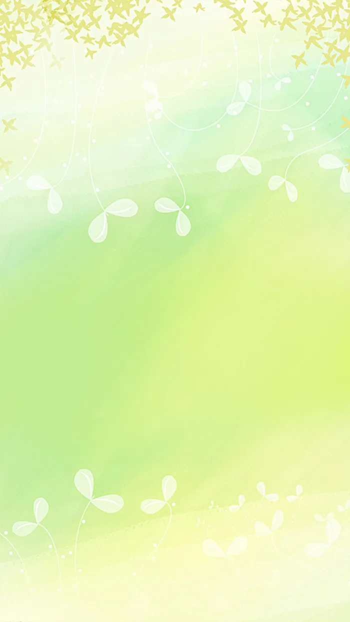 清新唯美绿色H5背景高清