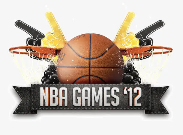 nba篮球海报标题png免抠
