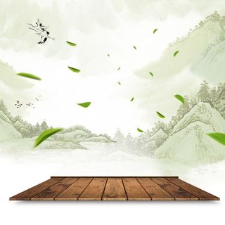 中国风水墨茶叶茶具PSD分层主图高清复古中国风背景