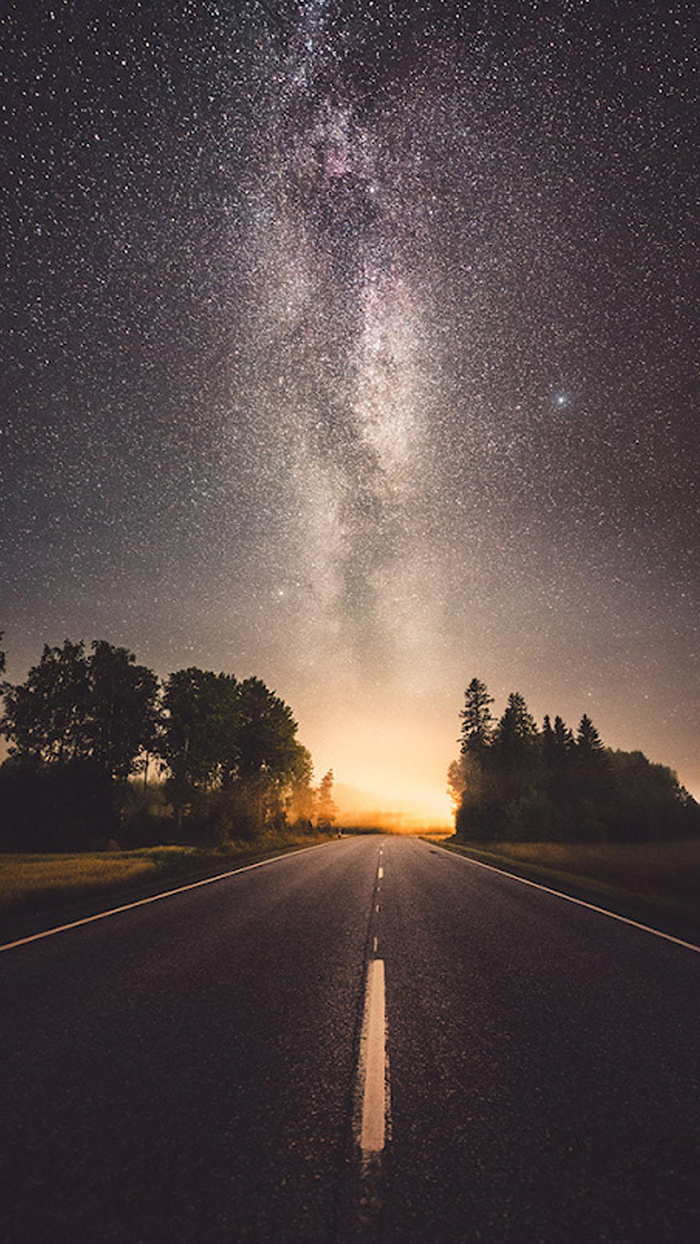 高速公路夜景H5背景高清