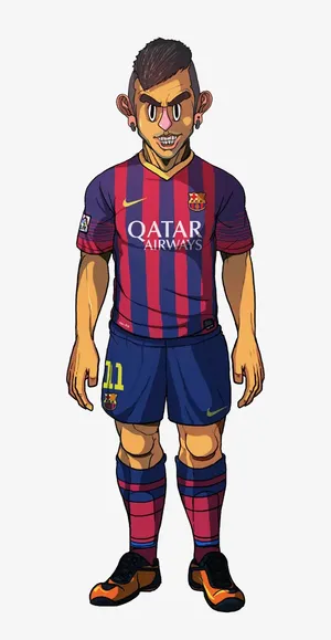 足球卡通球星PNG免抠