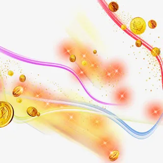 光带金钱免抠
