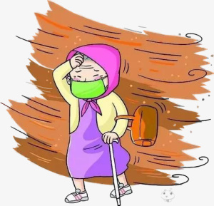 沙尘暴免扣卡通素材免抠