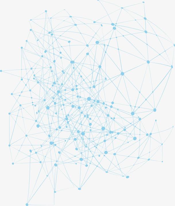 绿色简约科幻线条免抠