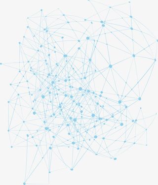 绿色简约科幻线条免抠