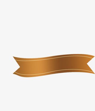 金色渐变标签标题栏免抠