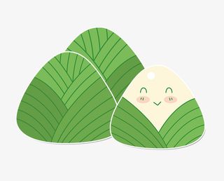 端午节促销卡通粽子免抠