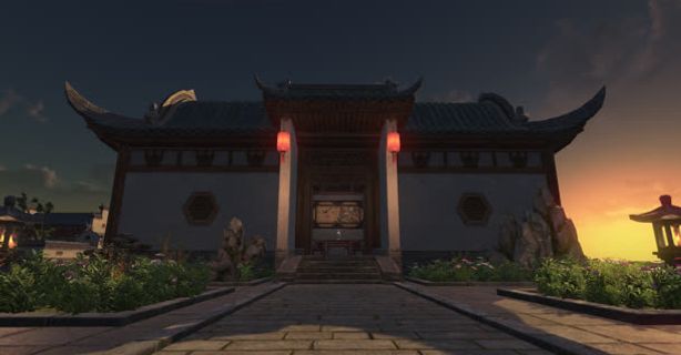 古典住宅游戏场景免抠