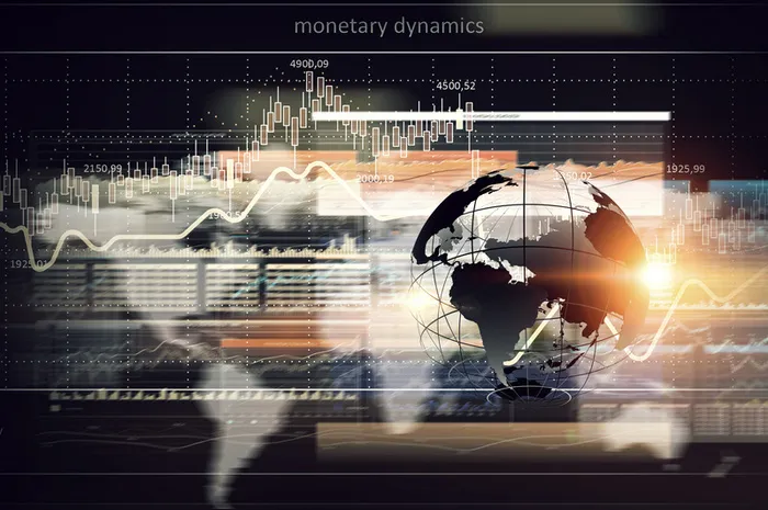 地球仪与阴阳线等元素创意背景素材高清