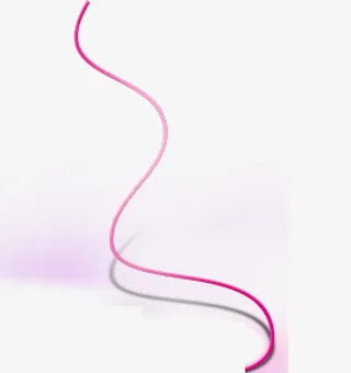 蓝色渐变丝带618年中大促免抠