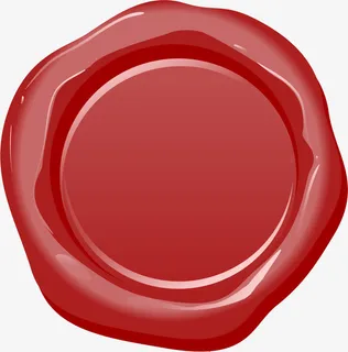卡通红色圆盘免抠
