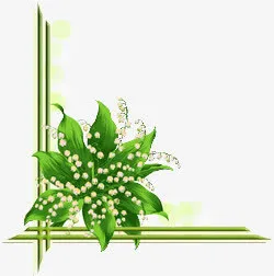 绿叶唯美边框免抠装饰边框元素