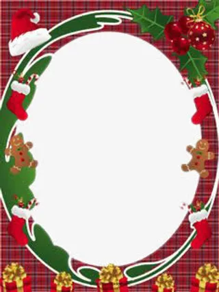 圣诞帽框免抠