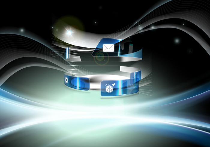 时尚大气商务黑科技背景素材高清