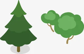 环境景观绿化绿叶美丽花卉木材自免抠