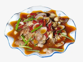 爆炒蛤蜊素材图片免抠