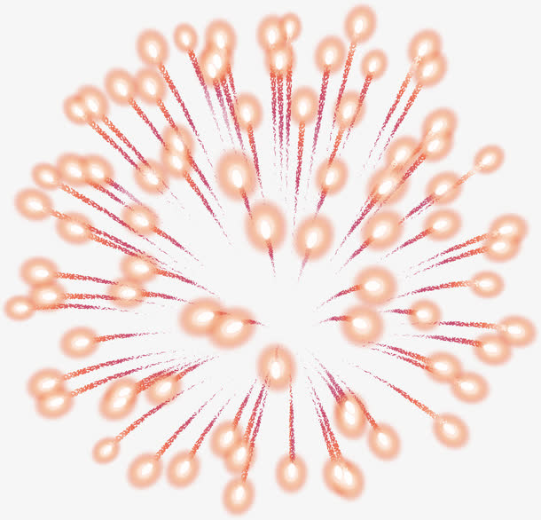 黄色烟花矢量免抠