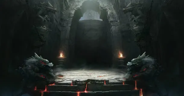 魔幻封印镇守古老城堡免抠