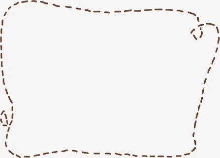 漂亮创意虚线框免抠