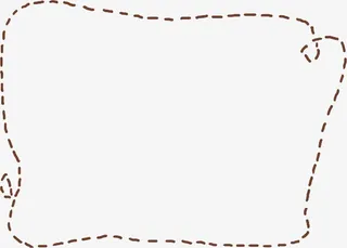 漂亮创意虚线框免抠