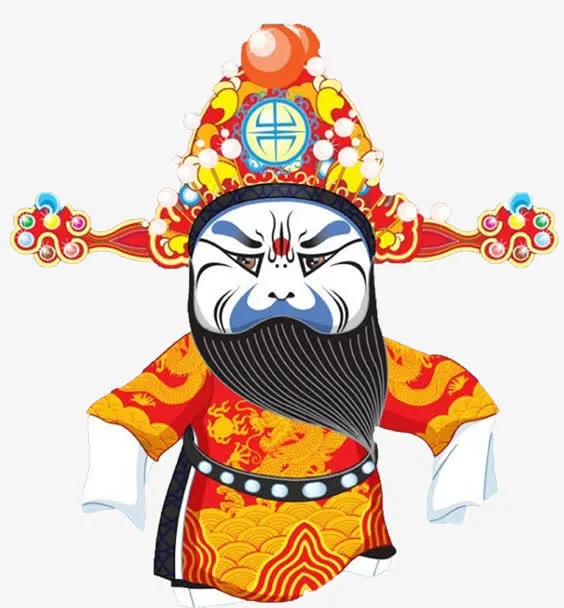 京剧脸谱卡通人物免抠