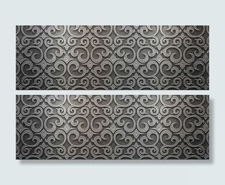 金属纹理拉丝背景banner素材