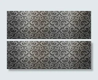 金属纹理拉丝背景banner素材