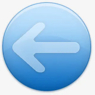 圆形常用按钮图标向左箭头免抠