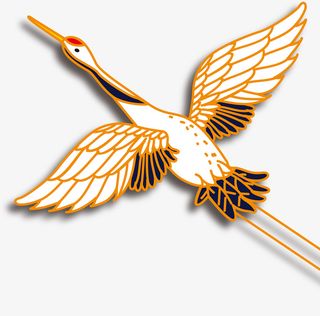 国潮古风仙鹤免抠