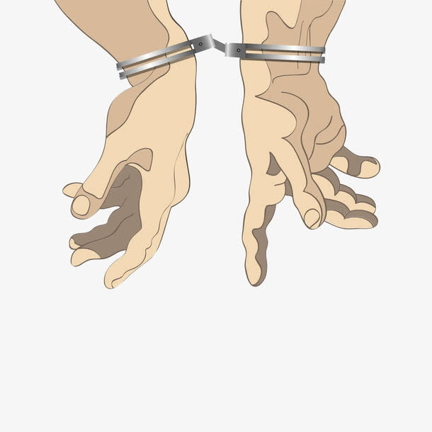 手铐抓犯人免抠
