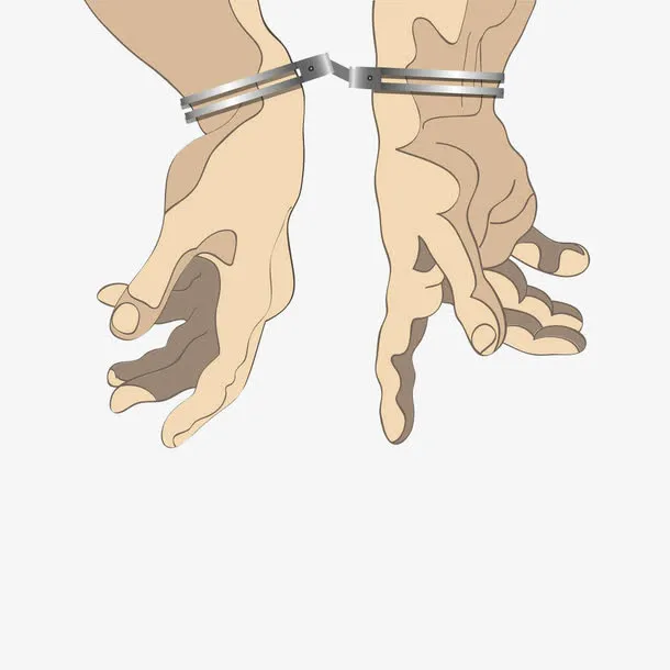 手铐抓犯人免抠