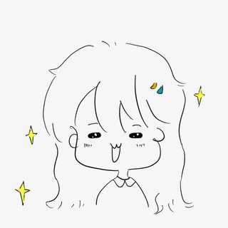 星星眼开心期待女孩免抠