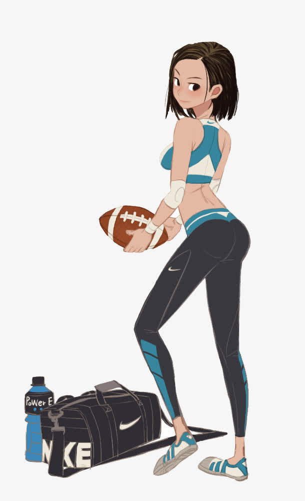 橄榄球少女免抠
