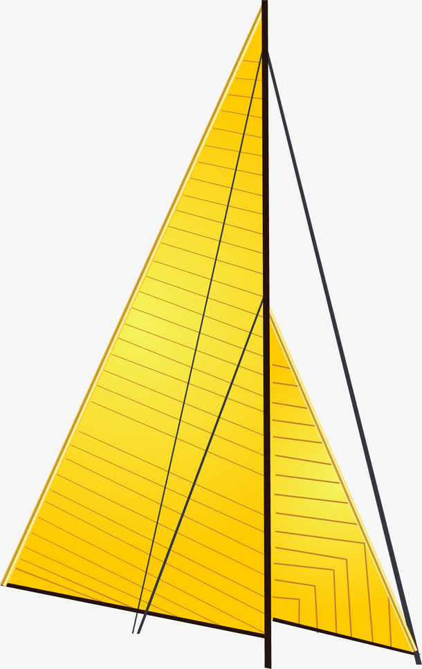 矢量手绘船帆免抠