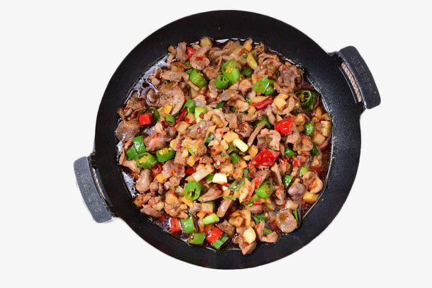 黑色美味泡椒鸡杂免抠