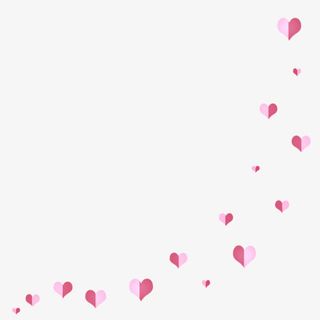 粉色小心心免抠