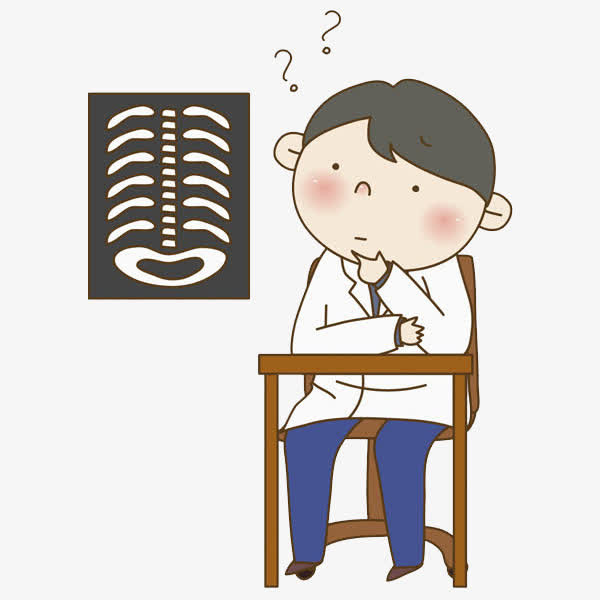 卡通思考的医生PNG图免抠