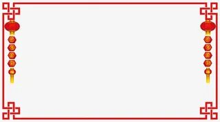 红色灯笼边框免抠