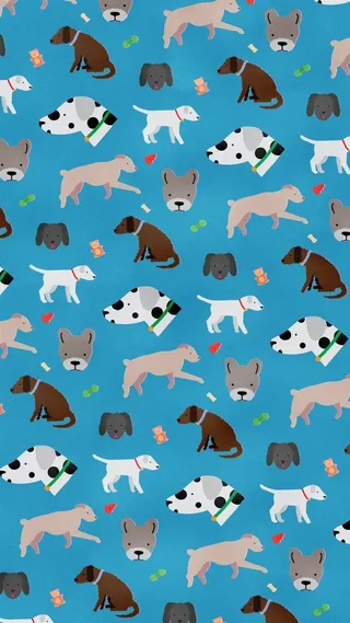 卡通狗狗H5背景高清