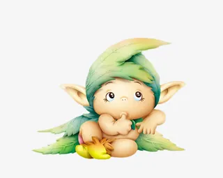 吸手指的小孩免抠