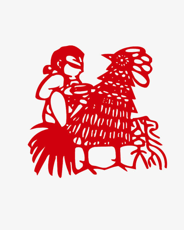 中国风剪纸素材图片免抠