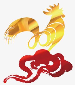 金鸡图案免抠