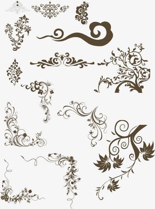 矢量祥云纹理免抠