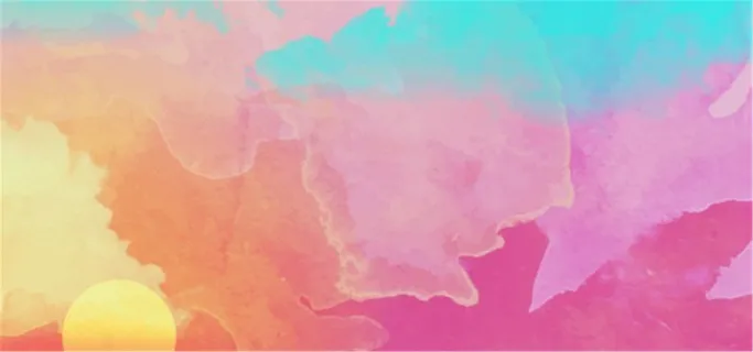 彩色水彩渲染背景高清