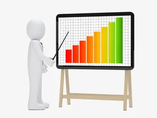 可爱商务价格走势图形免抠